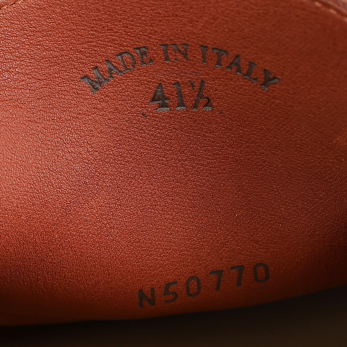 Loro Piana Rust Summer Walk Suede Loafer 41.5