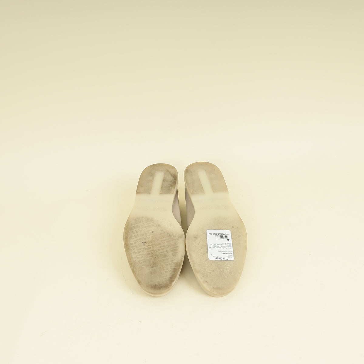 Loro Piana Pearl Powder Summer Charms Walk Loafer 42