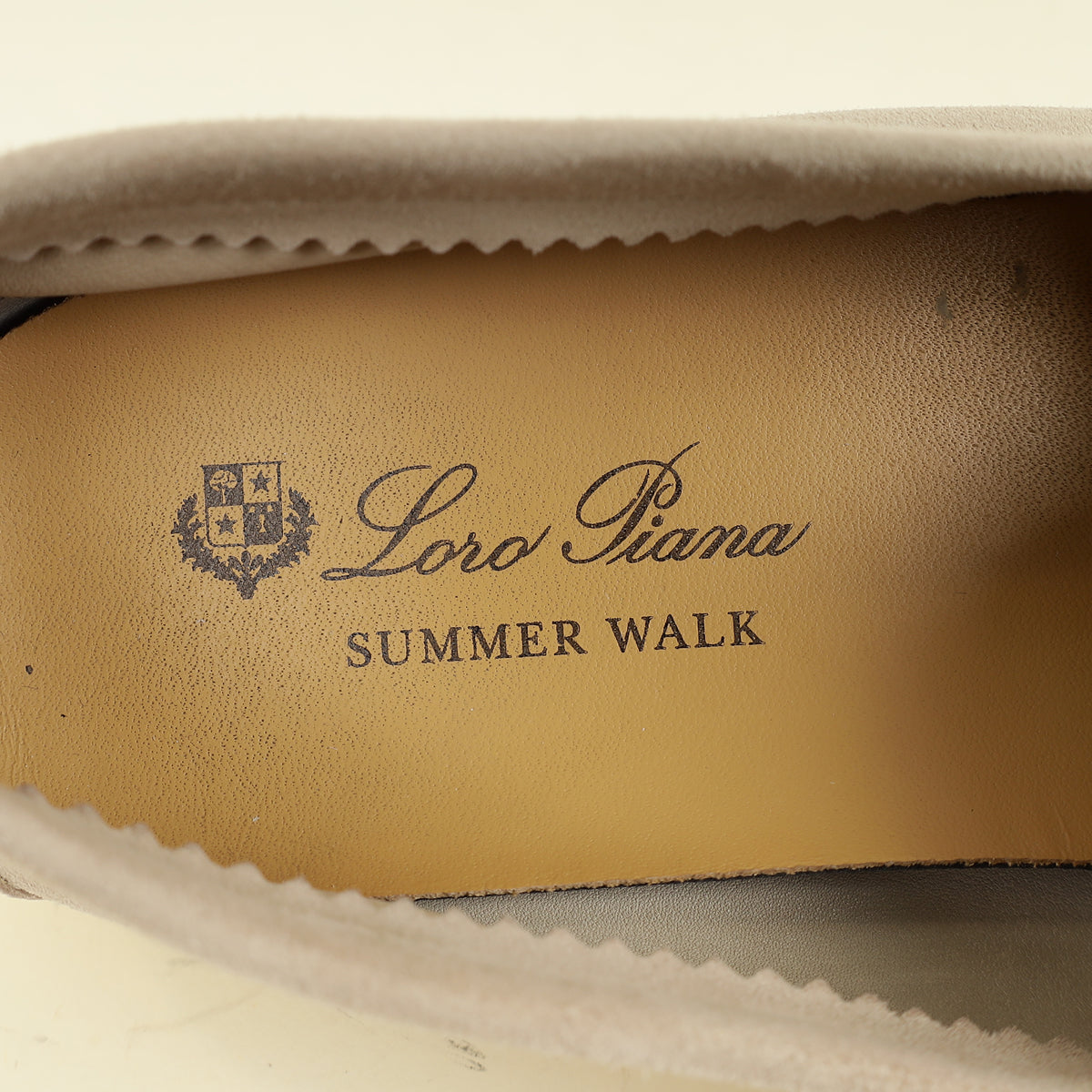 Loro Piana Pearl Powder Summer Charms Walk Loafer 42