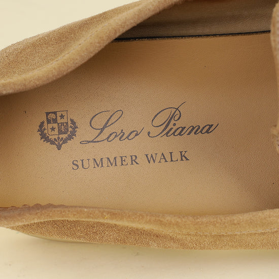 Loro Piana Sand Summer Walk Loafers 45-Loro Piana-THE CLOSET