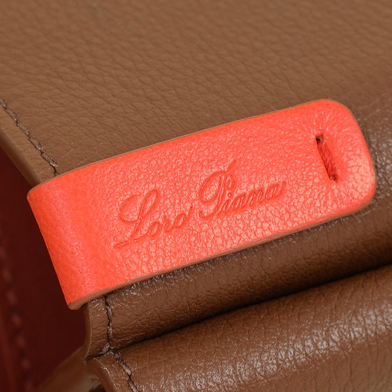 Loro Piana Tan Trifold Compact Wallet