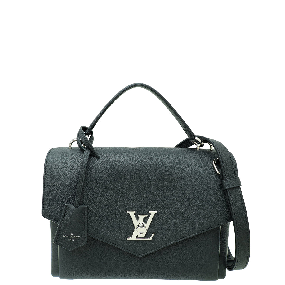 Louis Vuitton Black Mylockme Satchel Top Handle Bag-Louis Vuitton-THE CLOSET