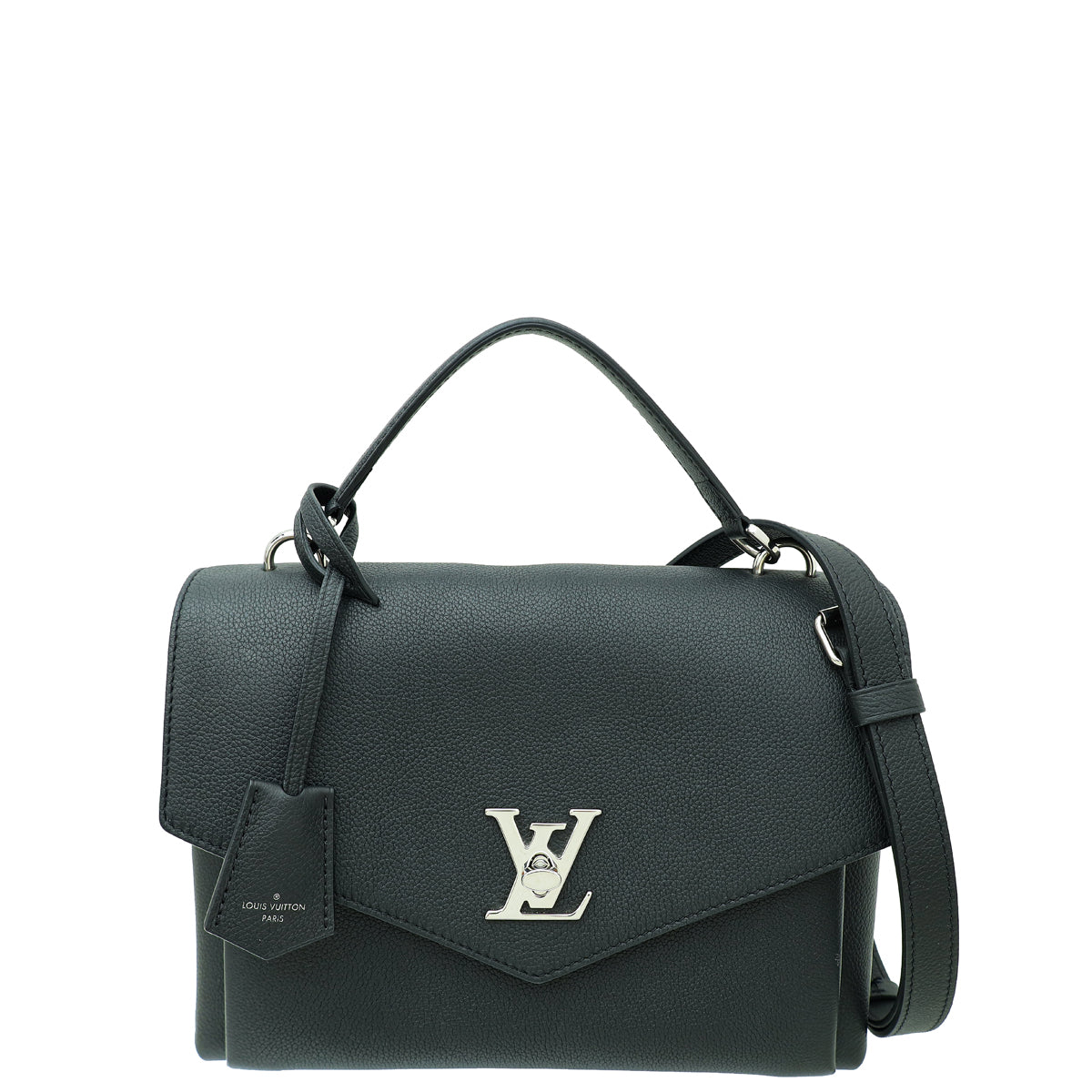 Louis Vuitton Black Mylockme Satchel Top Handle Bag