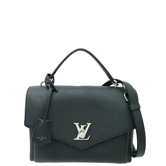 Louis Vuitton Black Mylockme Satchel Top Handle Bag
