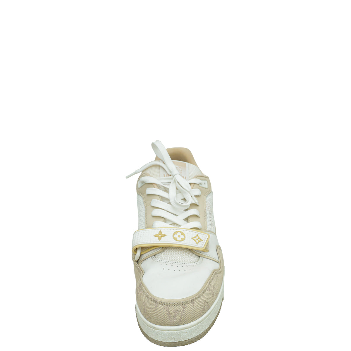 Louis Vuitton Monogram Denim Mesh Trainers Sneakers 8.5-Louis Vuitton-THE CLOSET