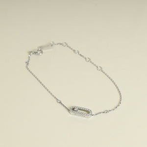 Messika 18K White Gold Move Uno Studded Diamond Bracelet