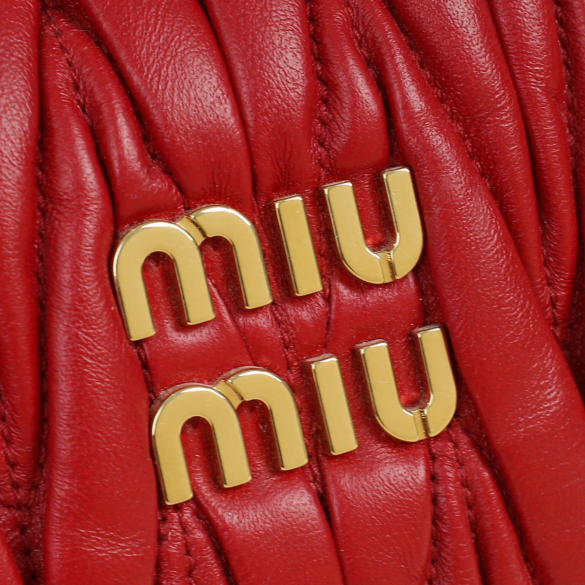 Miu Miu Red Wander Small Hobo Bag