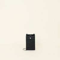 Miu Miu Black Matelasse Phone Shoulder Bag