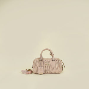 Miu Miu Nude Pink Matelasse Arcadie Bag