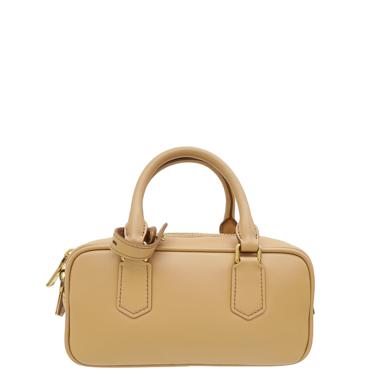 MIU MIU Noisette Beige Arcadie Soft Padded Bag-MIU MIU-THE CLOSET