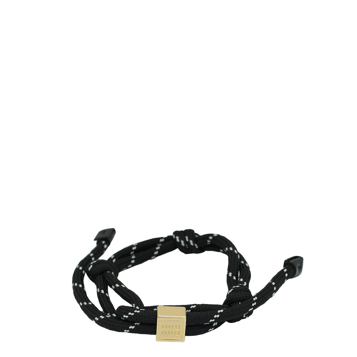 Miu Miu Black Cord Bracelet-MIU MIU-THE CLOSET