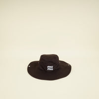 Miu Miu Dark Brown Drill Hat