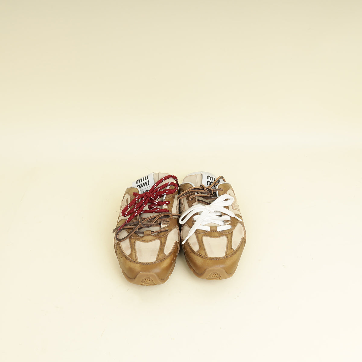 Miu Miu Bicolor X New Balance 530 SL Deco Mules 38.5