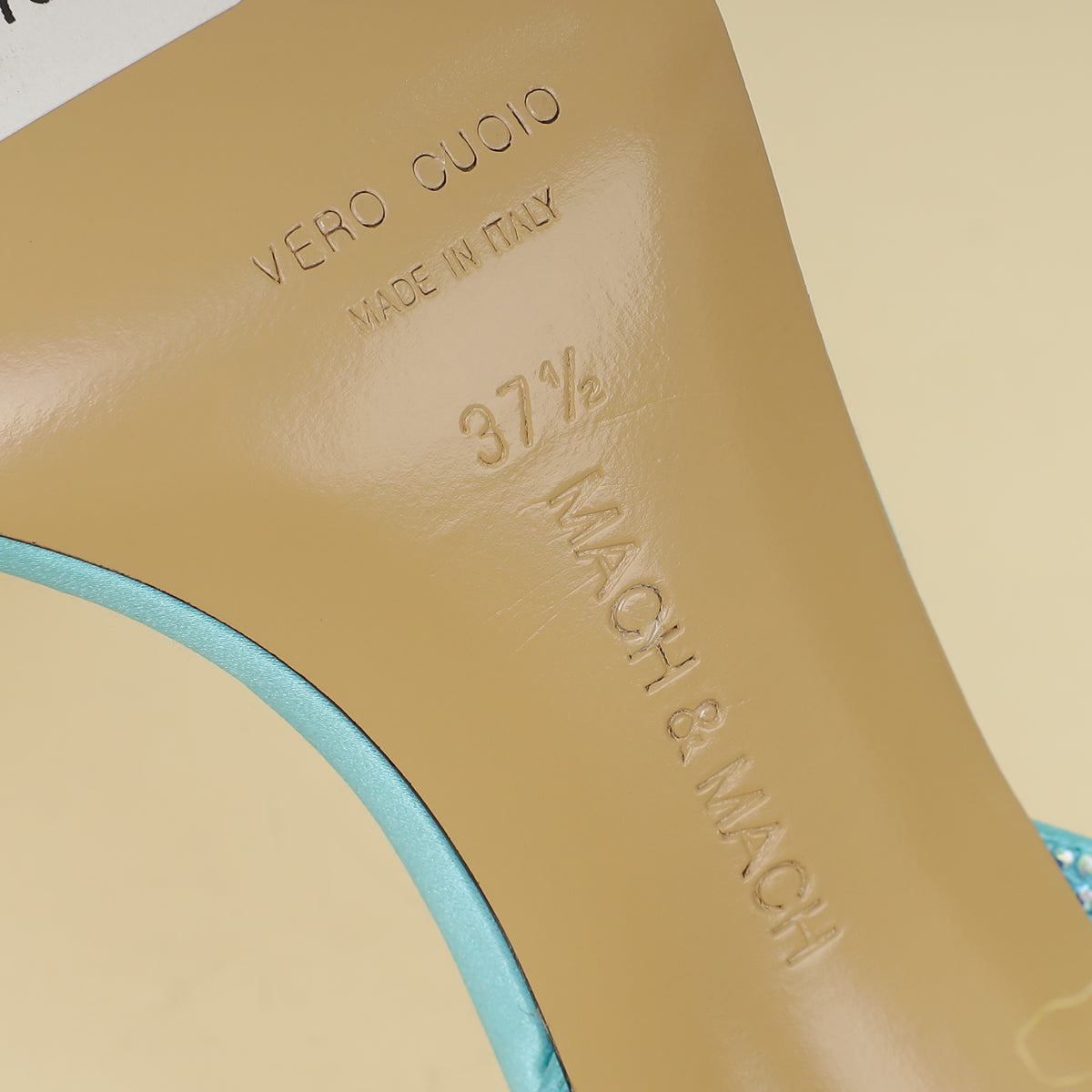 Mach & Mach Sky Blue French Bow Embellished Sandal 37.5-Mach & Mach-THE CLOSET