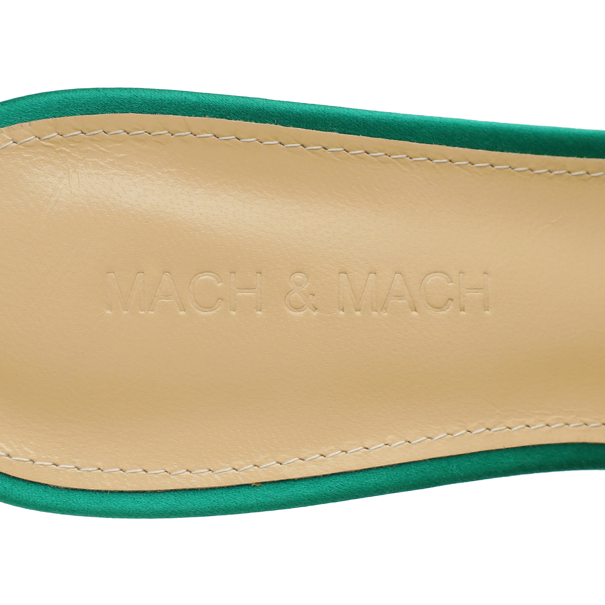 Mach & Mach Emerald Green Double Bow Square Toe 95mm Mules 39
