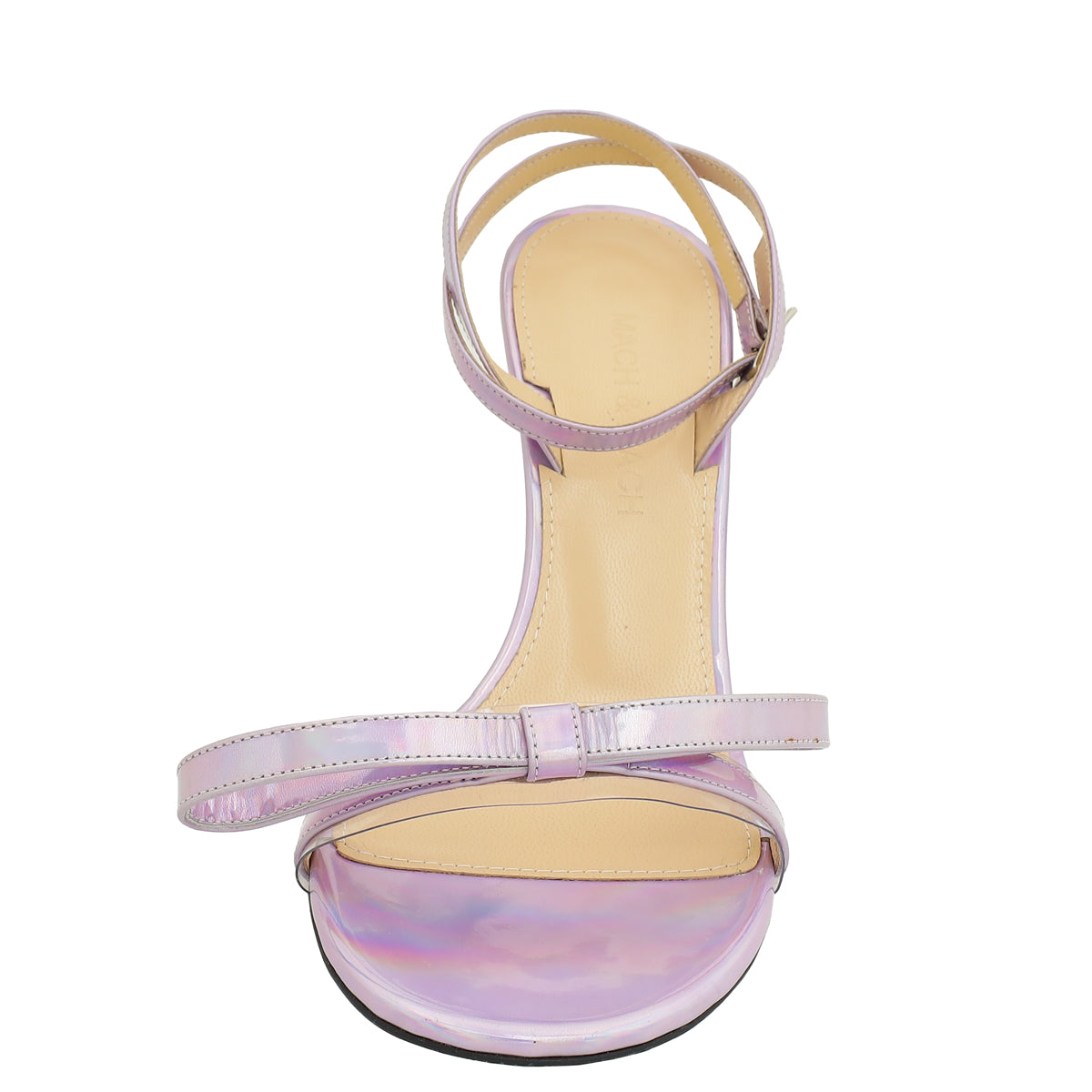 Mach & Mach Liliac Iridescent French Bow Sandal 36.5-Mach & Mach-THE CLOSET