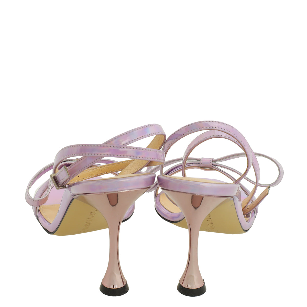 Mach & Mach Liliac Iridescent French Bow Sandal 36.5
