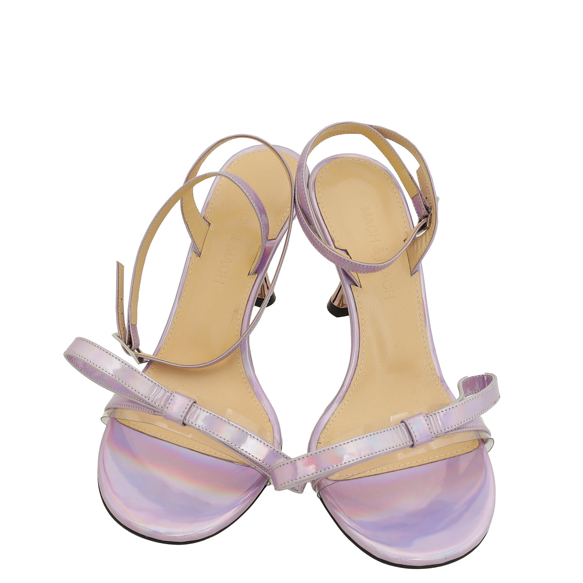Mach & Mach Liliac Iridescent French Bow Sandal 36.5