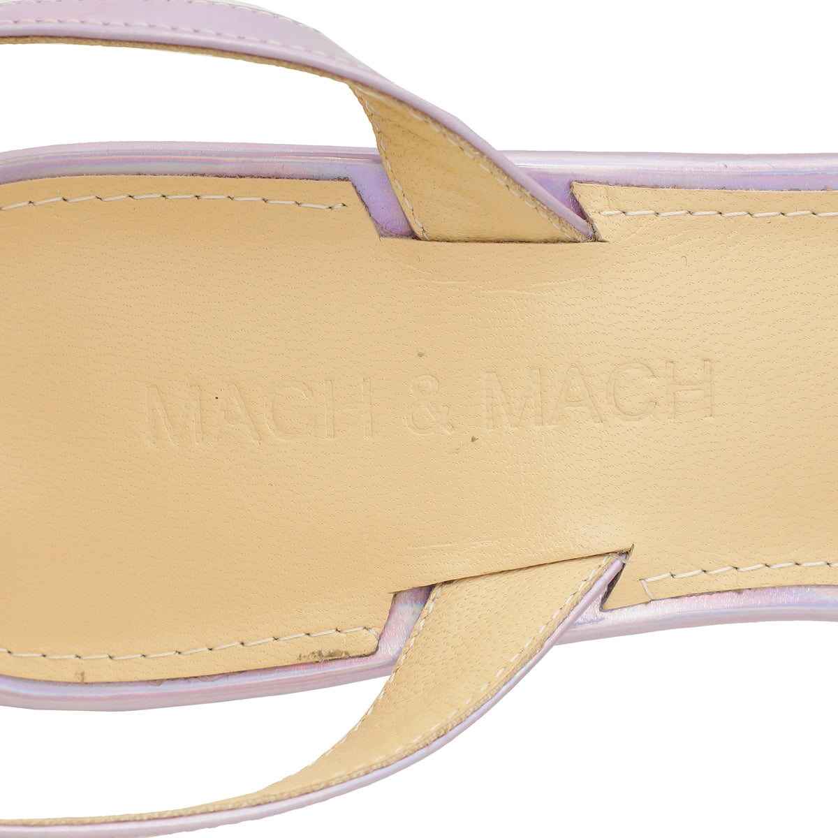 Mach & Mach Liliac Iridescent French Bow Sandal 36.5