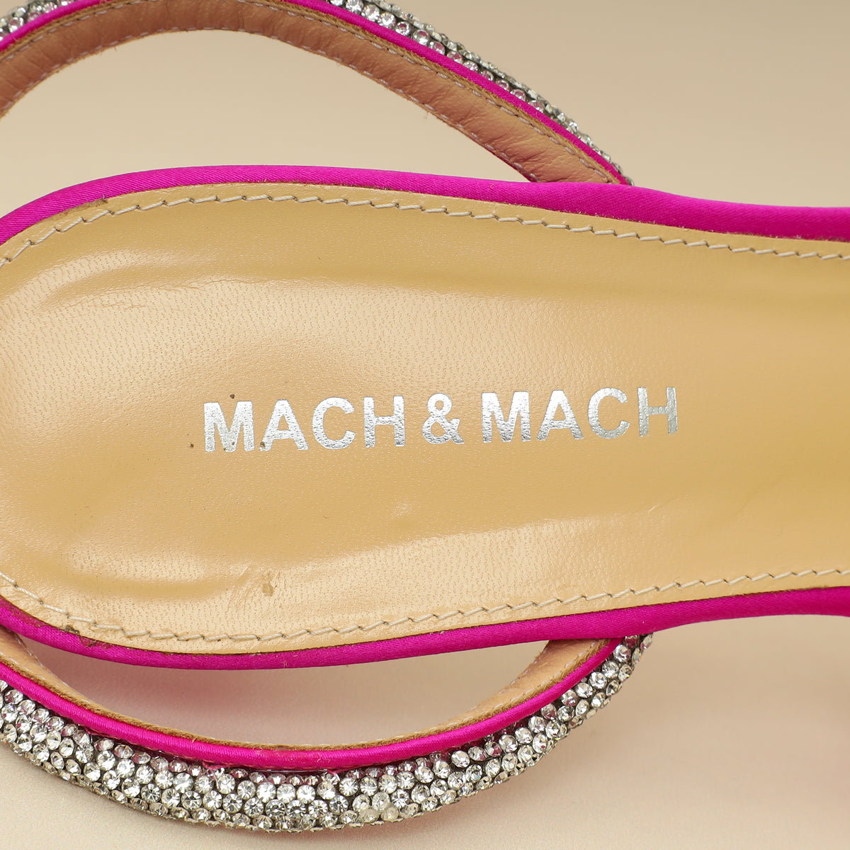 Mach & Mach Fuchsia Satin Triple Heart Pumps 40-Mach & Mach-THE CLOSET