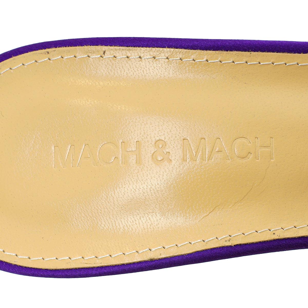 Mach & Mach Purple Shoes Star Crystal-Embellished Mules 38.5