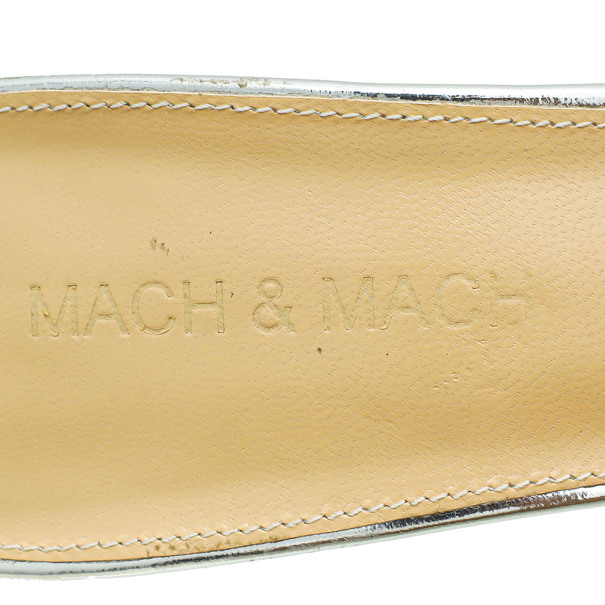 Mach & Mach Bicolor Crystal Embellished PVC Mules 38