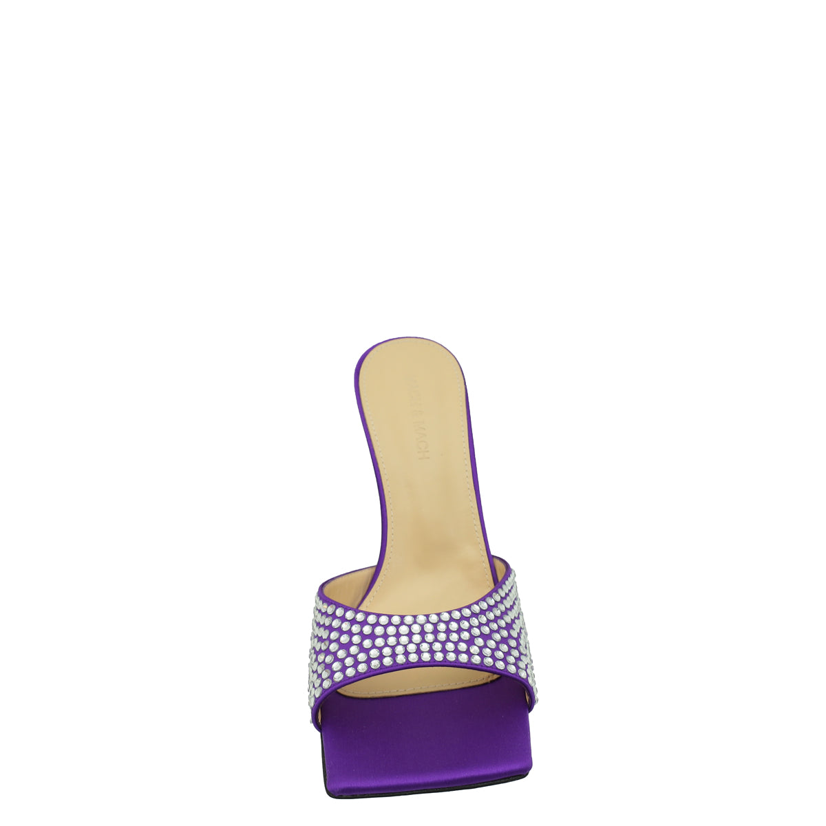 Mach & Mach Purple Star Crystal-Embellished Mules 39.5