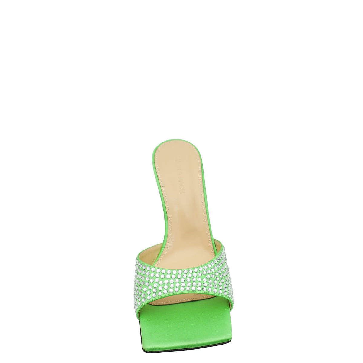 Mach & Mach Green Star Crystal Embellished Mules 41-Mach & Mach-THE CLOSET