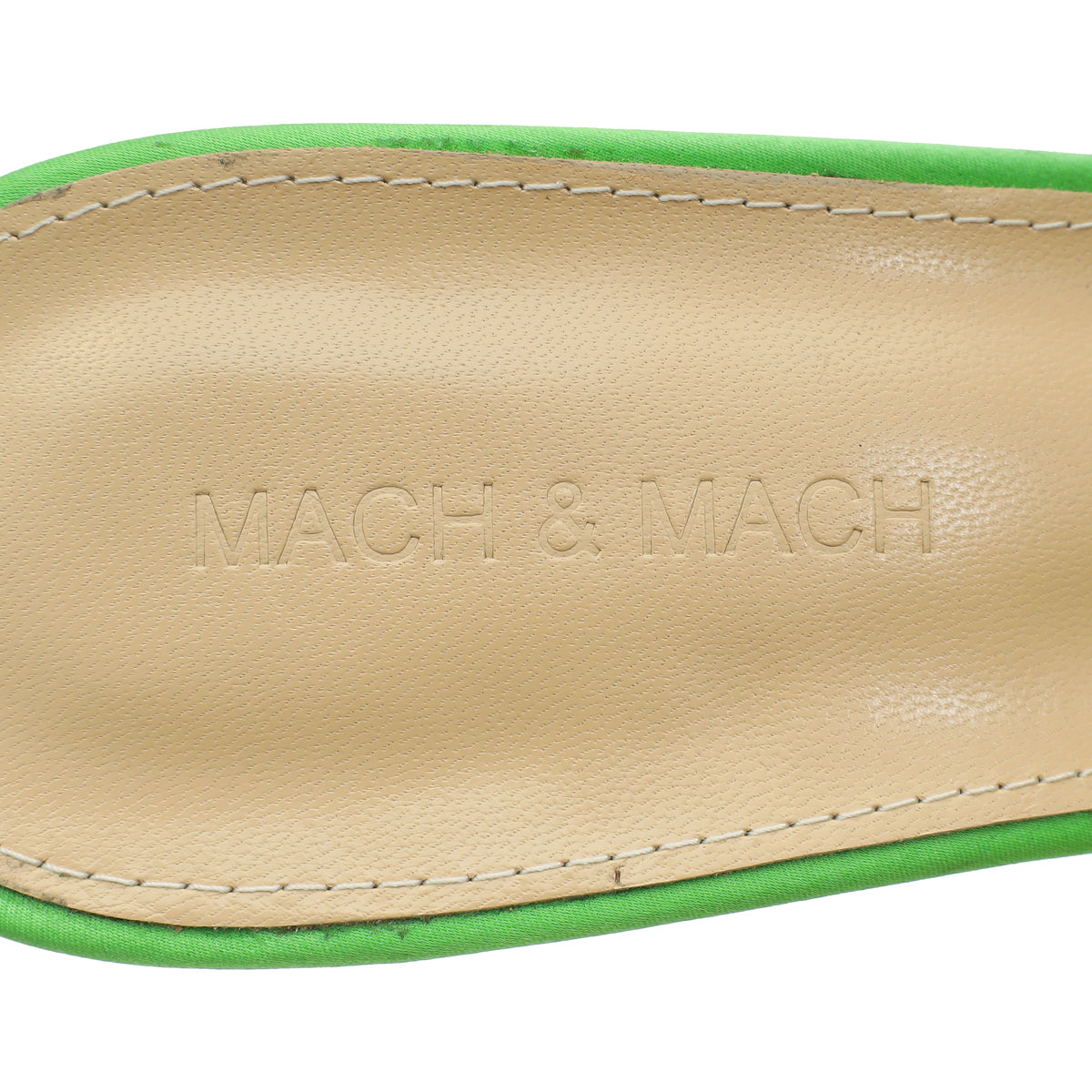 Mach & Mach Green Star Crystal Embellished Mules 41