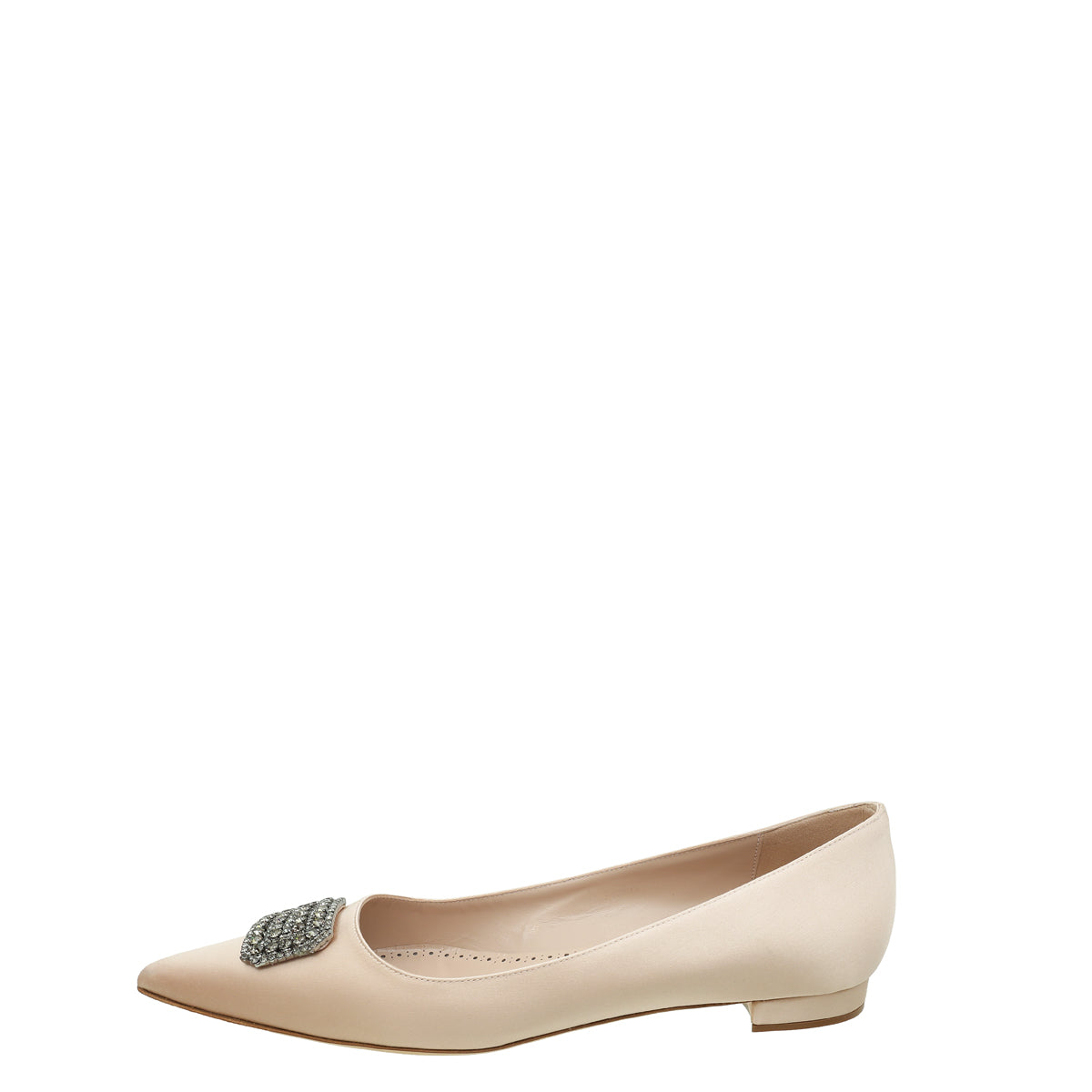 Manolo Blahnik Beige FLoritanuhi Flat Ballerina 41