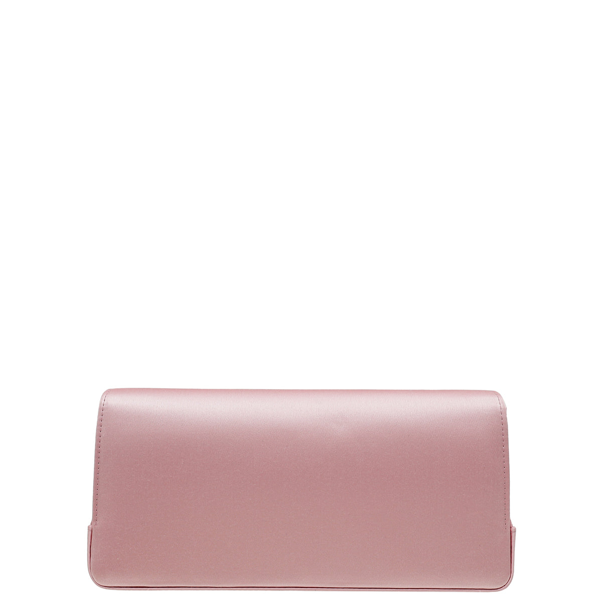 Manolo Blahnik Light Pink Satin Jewel Buckle Clutch-Manolo Blahnik-THE CLOSET