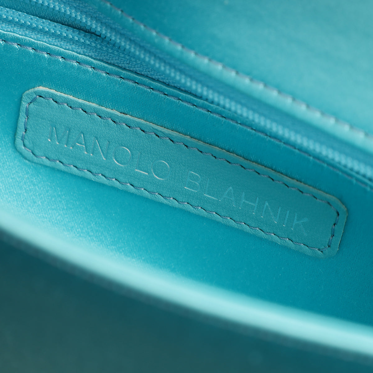 Manolo Blahnik Tiffany Satin Gothisi Jewel Buckle Clutch