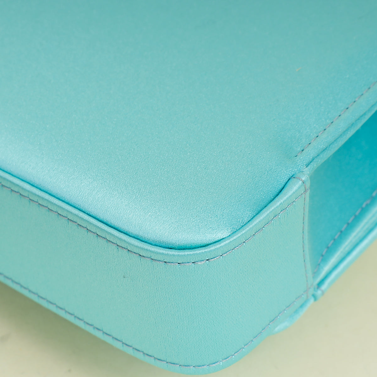 Manolo Blahnik Tiffany Satin Gothisi Jewel Buckle Clutch