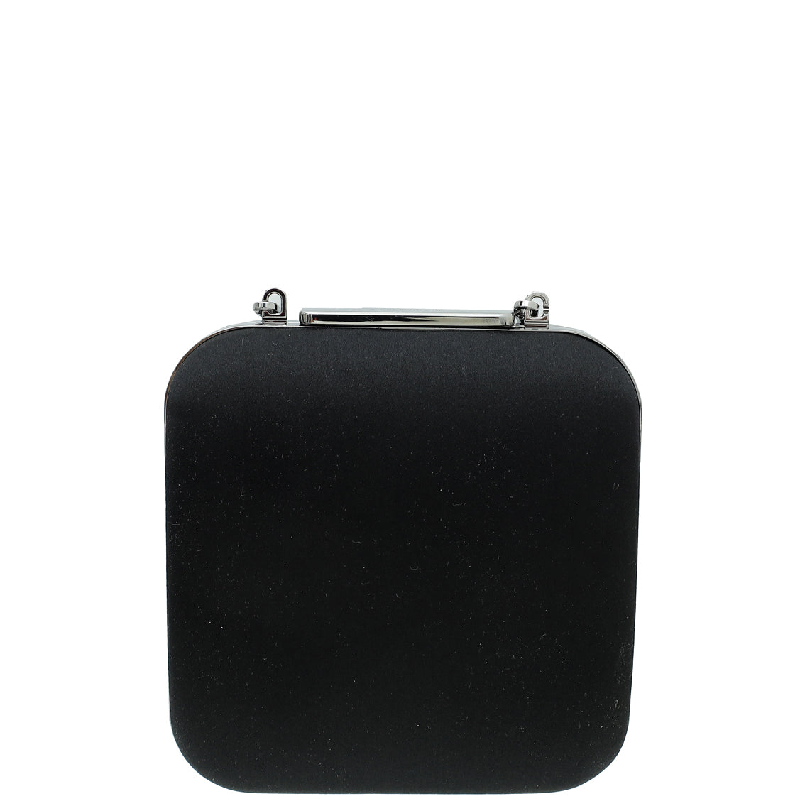 Manolo Blahnik Black Hangisi Swarovski Frame Clutch Bag-Manolo Blahnik-THE CLOSET