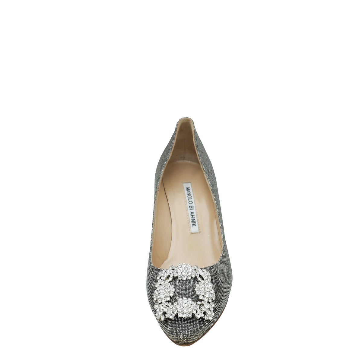 Manolo Blahnik Bicolor Glitter Hangisi Crystal Pump 36-Manolo Blahnik-THE CLOSET