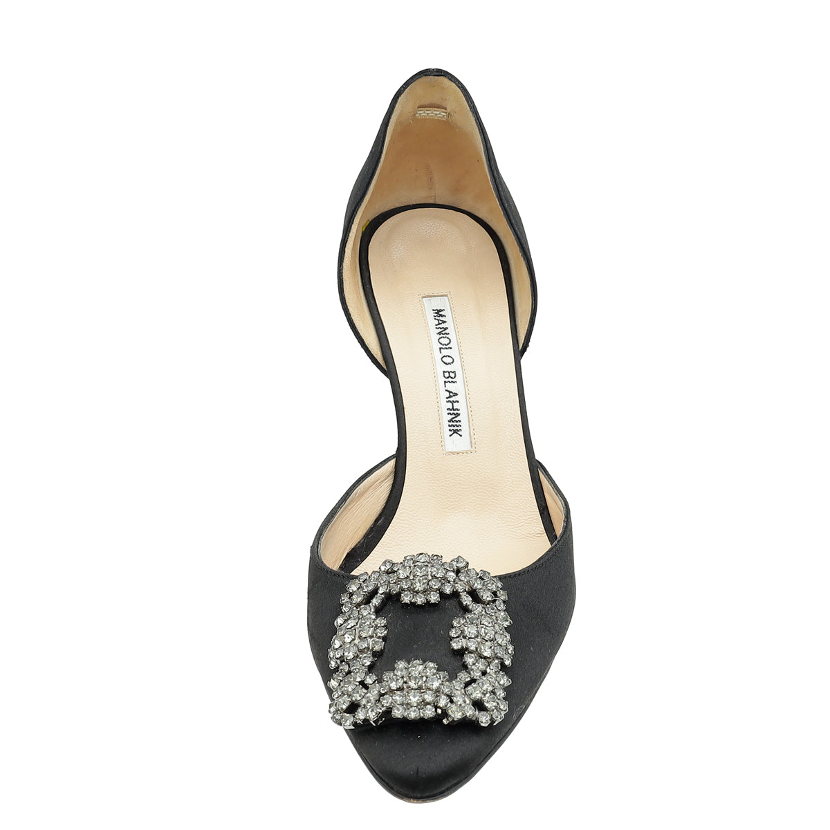 Manolo Blahnik Black Hangisi D'Orsay Pumps 37-Manolo Blahnik-THE CLOSET