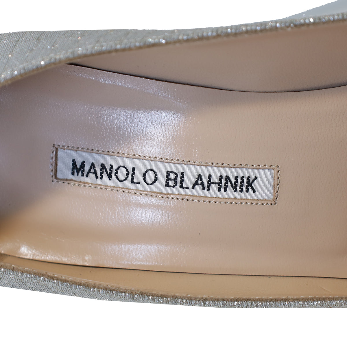 Manolo Blahnik Silver Notturno Bride Hangisi Pump 39