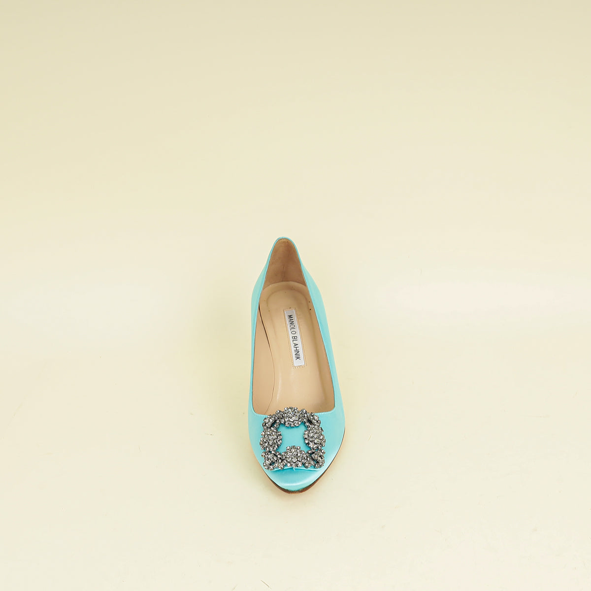 Manolo Blahnik Tiffany Hangisi Satin Pumps 36