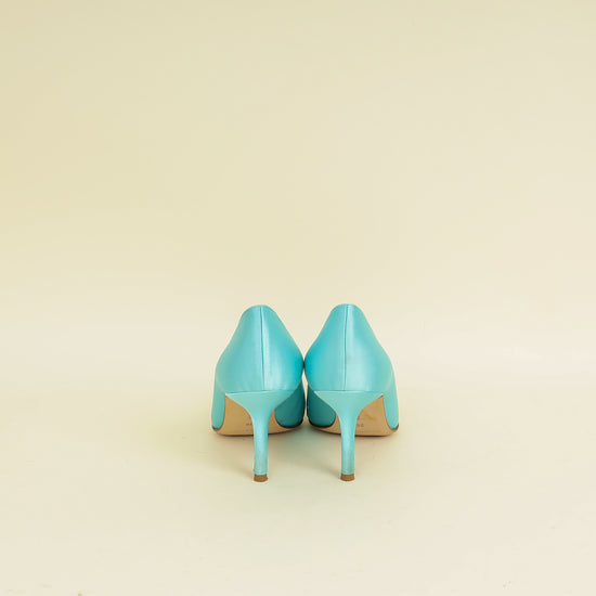Manolo Blahnik Tiffany Hangisi Satin Pumps 36