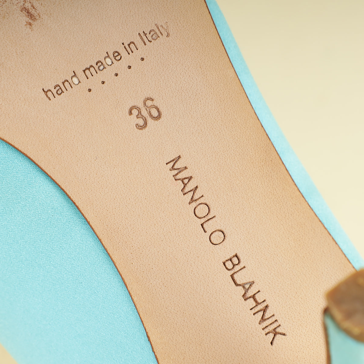 Manolo Blahnik Tiffany Hangisi Satin Pumps 36