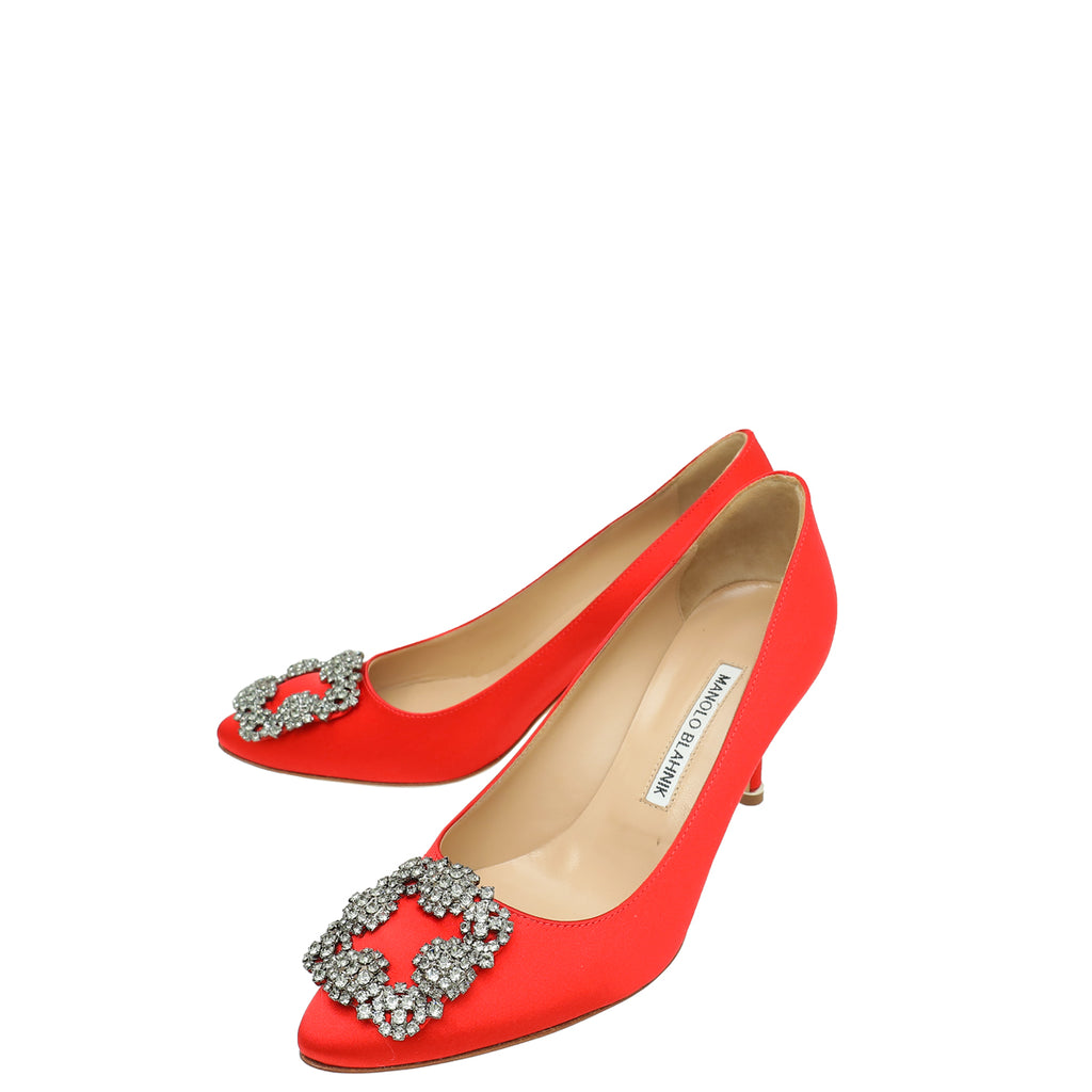 Manolo Blahnik Red Hangisi Pump 36 – THE CLOSET