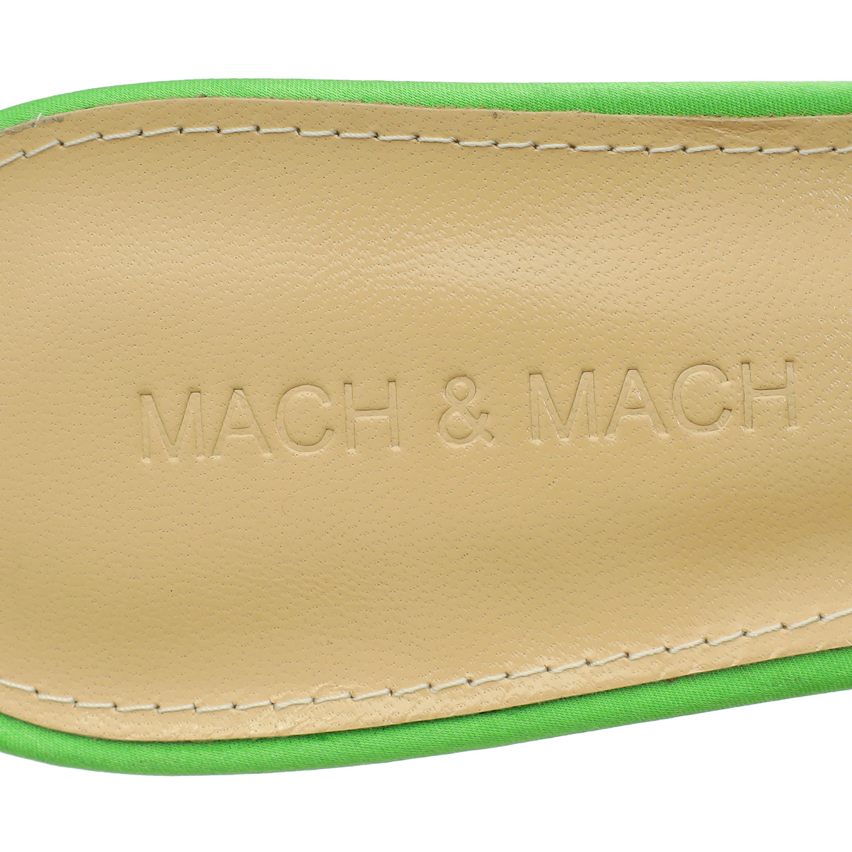 Mach & Mach Green Star Crystal-Embellished Mules 37