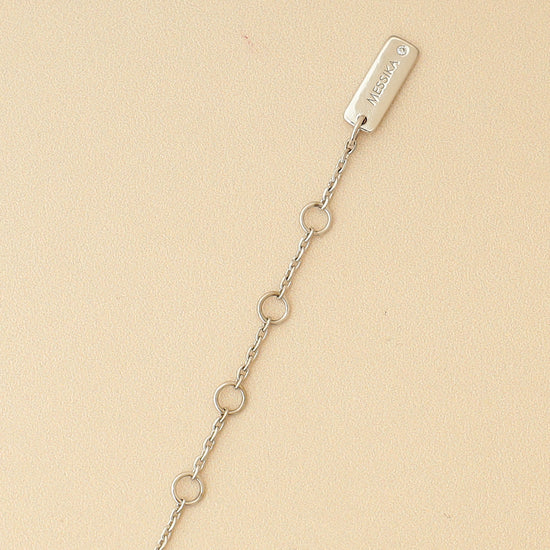 Messika 18K White Gold Lucky Eye Pave Diamond Bracelet-Messika-THE CLOSET