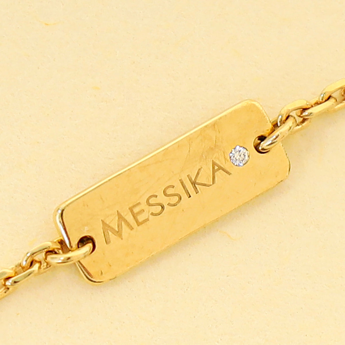 Messika 18K Yellow Gold Diamond Move Addiction by Gigi Hadid Pave Bracelet
