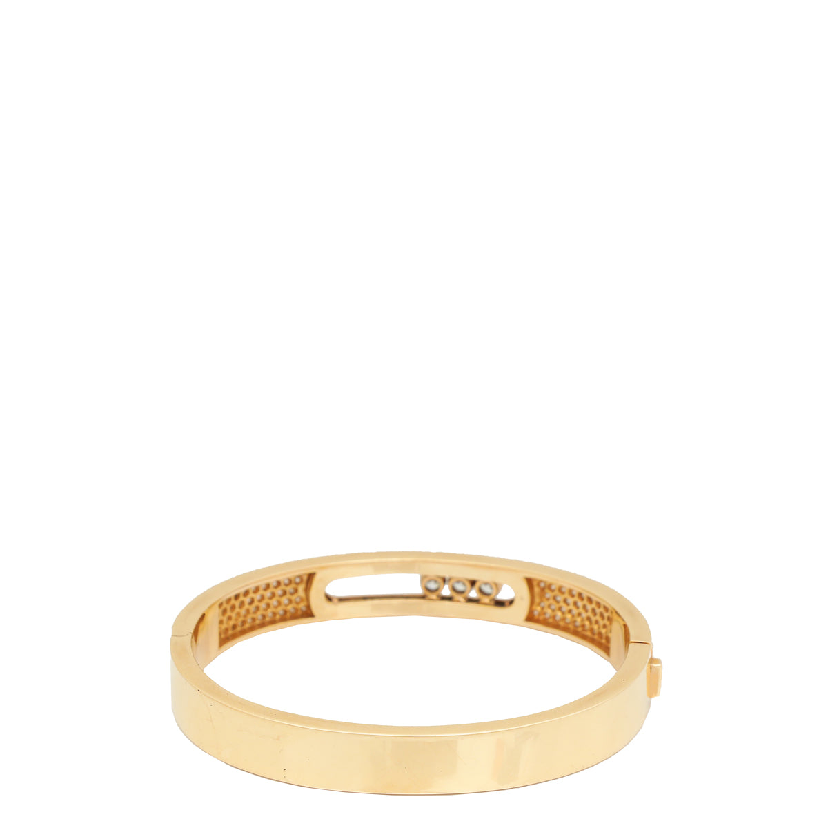 Messika 18K Pink Gold Noa Full Pave Diamond Small 8mm Bangle-Messika-THE CLOSET