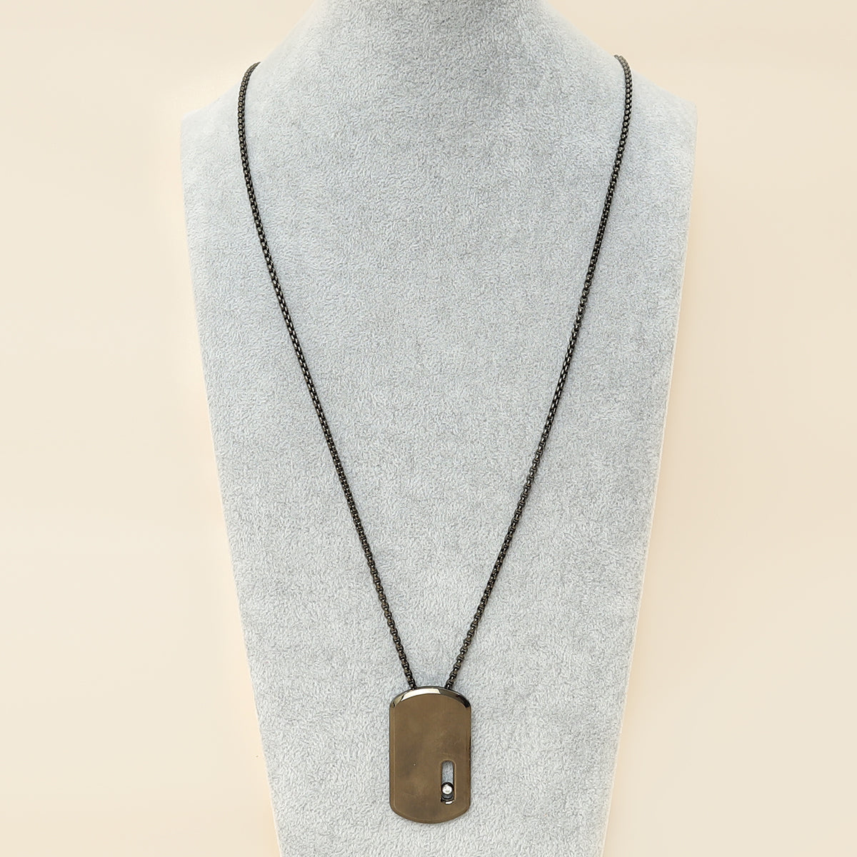 Messika Titanium Graphite Move LM Pendant Men's 27mm Necklace-Messika-THE CLOSET