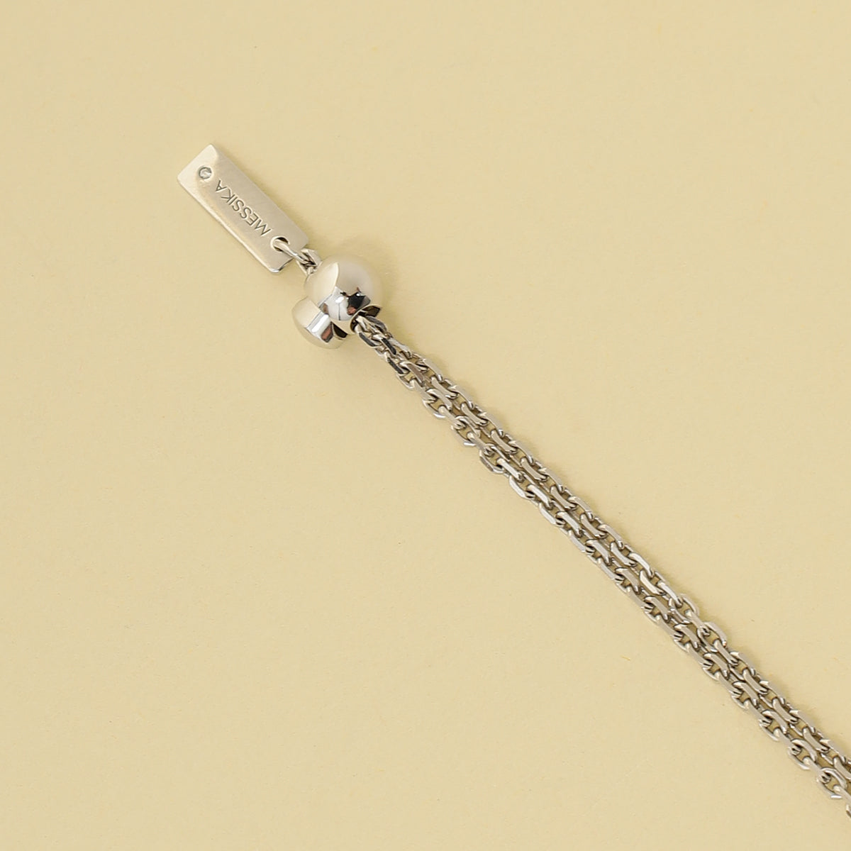 Messika 18K White Gold Lucky Move Diamond and Onyx Necklace-Messika-THE CLOSET