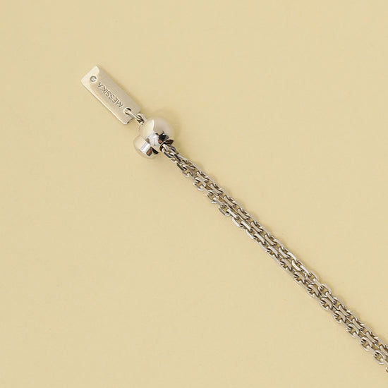 Messika 18K White Gold Lucky Move Diamond and Onyx Necklace-Messika-THE CLOSET