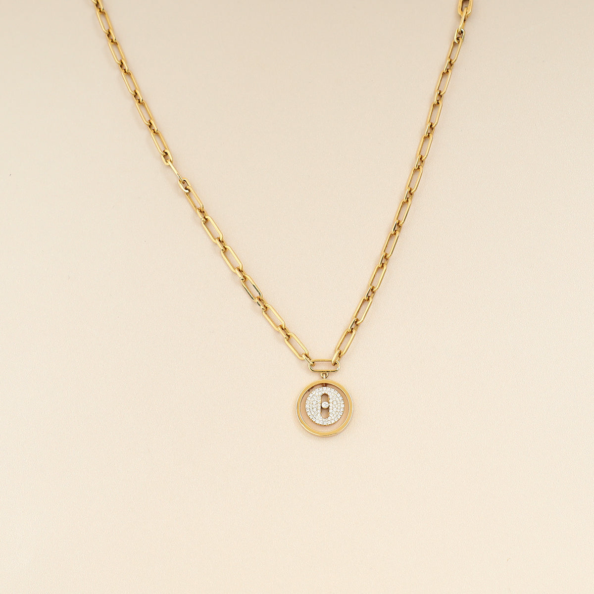 Messika 18K Yellow Gold Lucky Move Diamond Pavé Ankle Bracelet-Messika-THE CLOSET