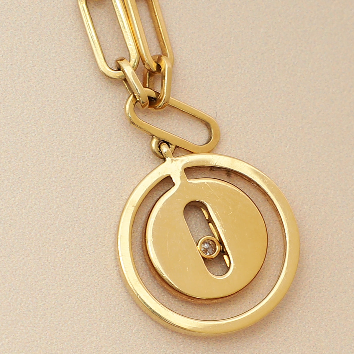 Messika 18K Yellow Gold Lucky Move Diamond Pavé Ankle Bracelet-Messika-THE CLOSET